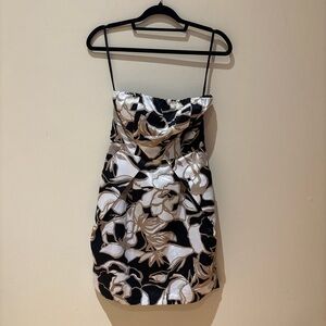 The Limited Black, White, and Brown Cocktail Dress